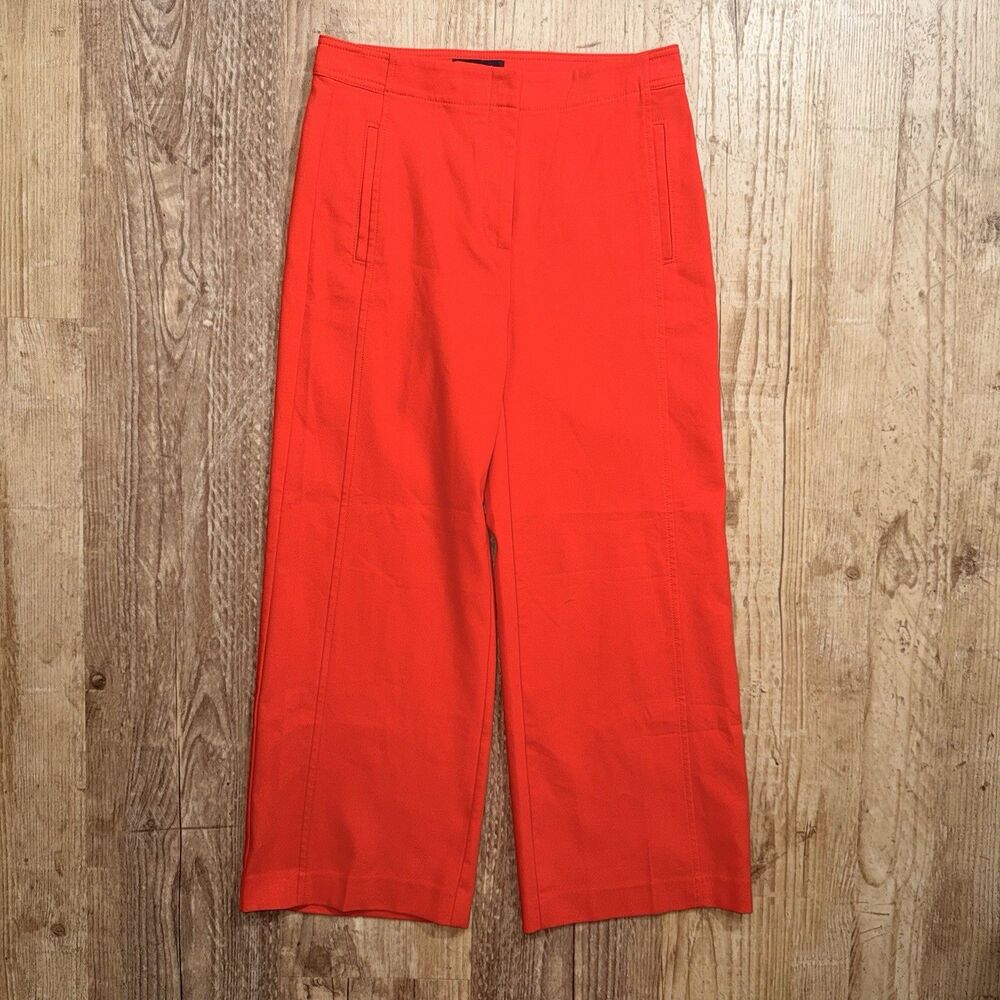Ann Taylor Pants NWT Size 4 Red Wide Leg
